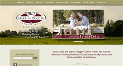 Desktop Screenshot of martin-duggerfuneralhome.com